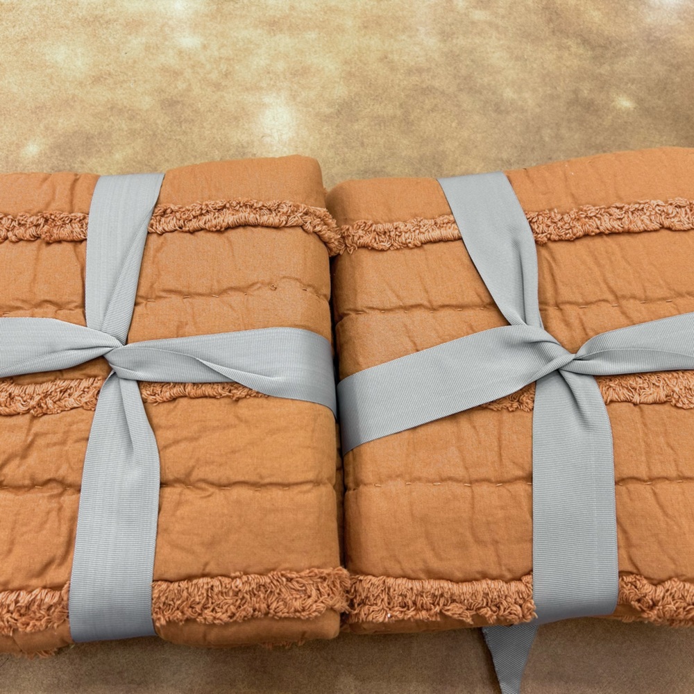 Studio D Marley Orange Euro shams